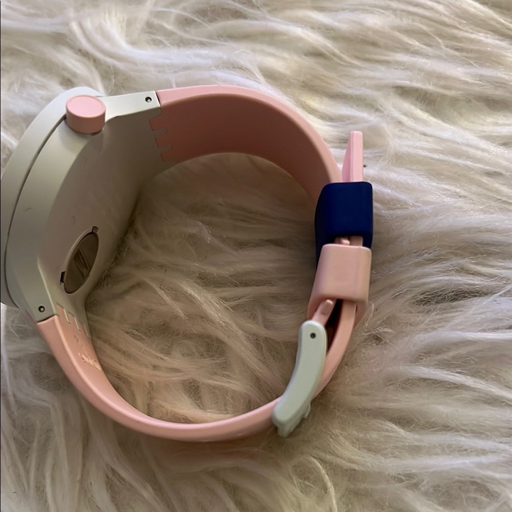 SOLD-Swatch Pink and Navy Watch - Picture 3 of 5